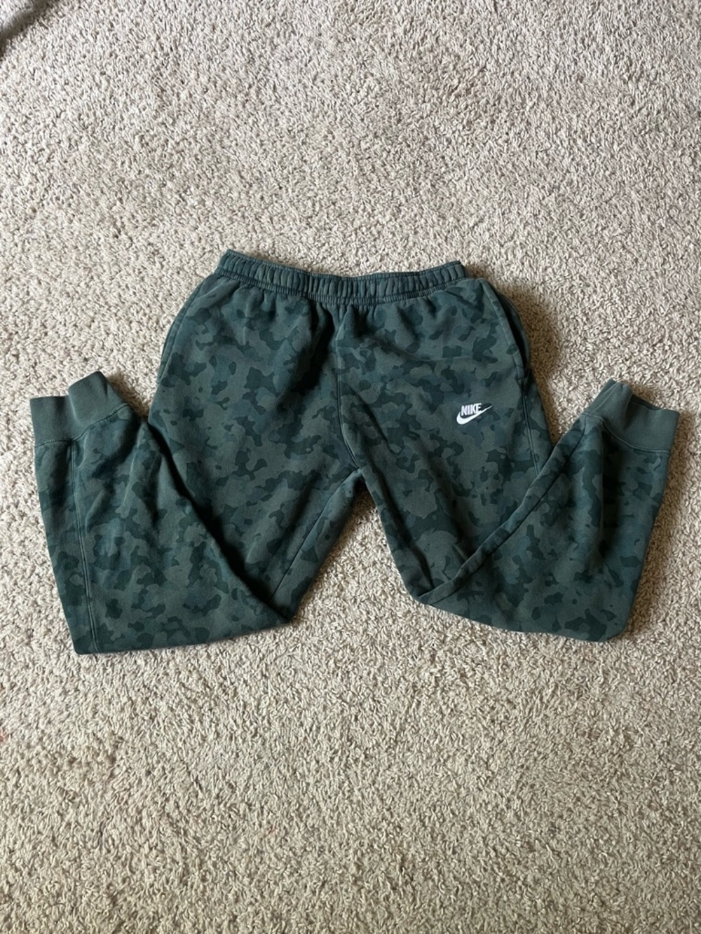 Nike Deep Green Camo Jogger Pants